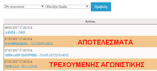 Αποτελέσματα ΕΠΣ Χαλκιδικής 2-3-2019